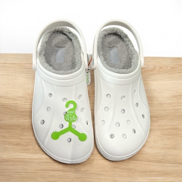 CROCS Other - CROCS Men's White Loafers with Gray Lining